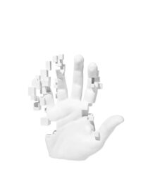 Escultura Abstrata Mão Desfragmentada - Home Decorações